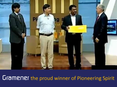 Gramener wins the Pioneering Spirit award