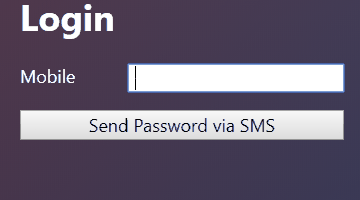 SMS Auth flow