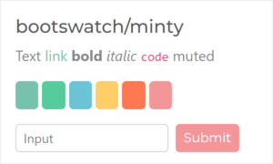 bootswatch/minty